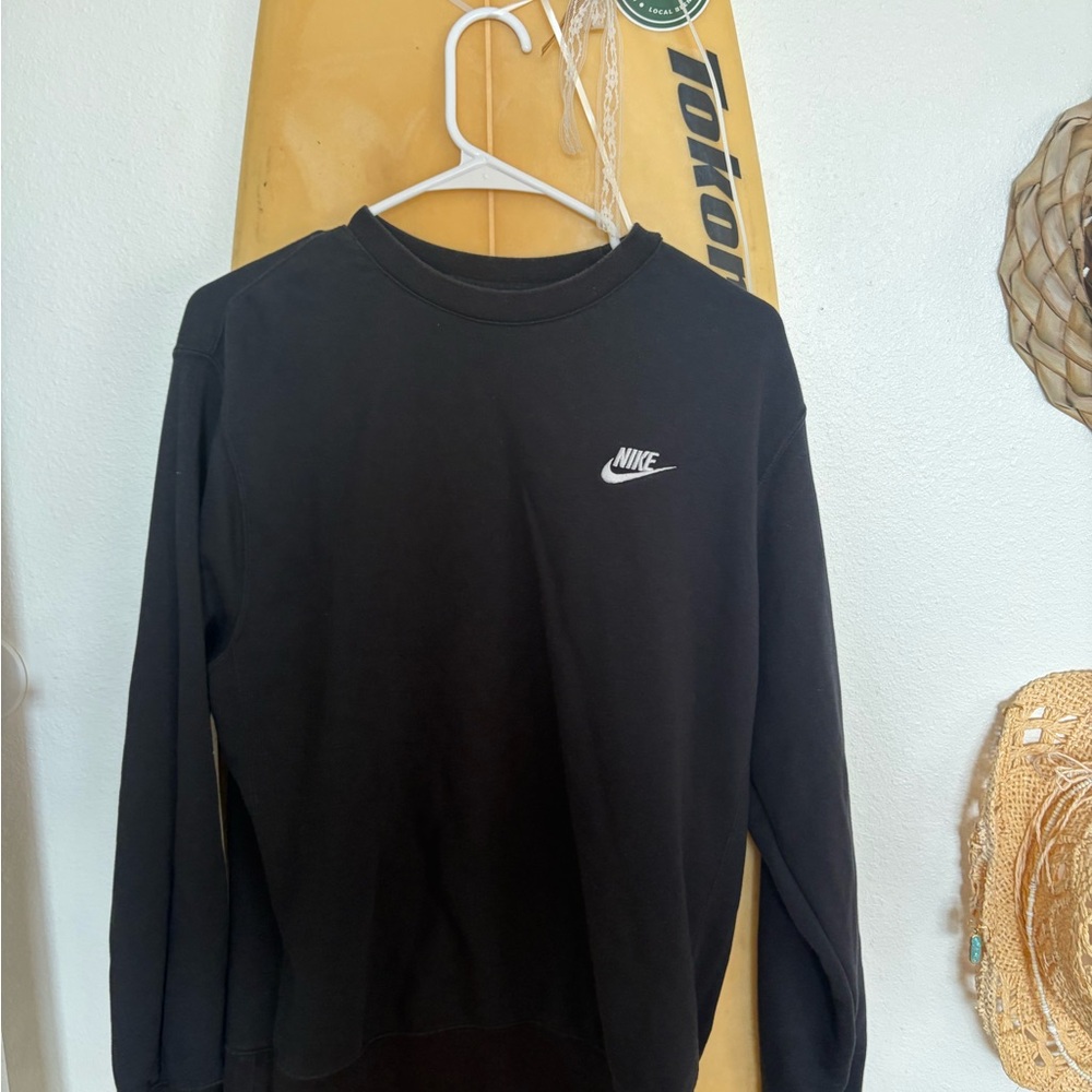 Custom made Nike Men's Classic Black Crewneck Sweater